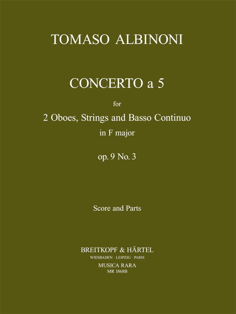 Concerto a 5 in F op. 9/3